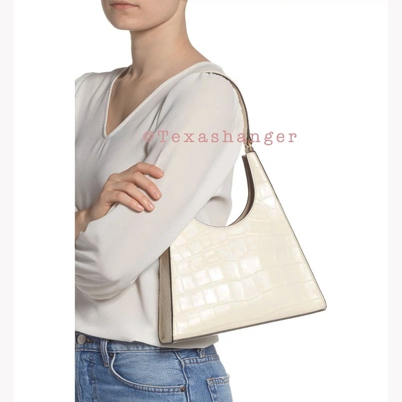 NWT STAUD Rey Shoulder Bag Cream - Picture 3 of 16
